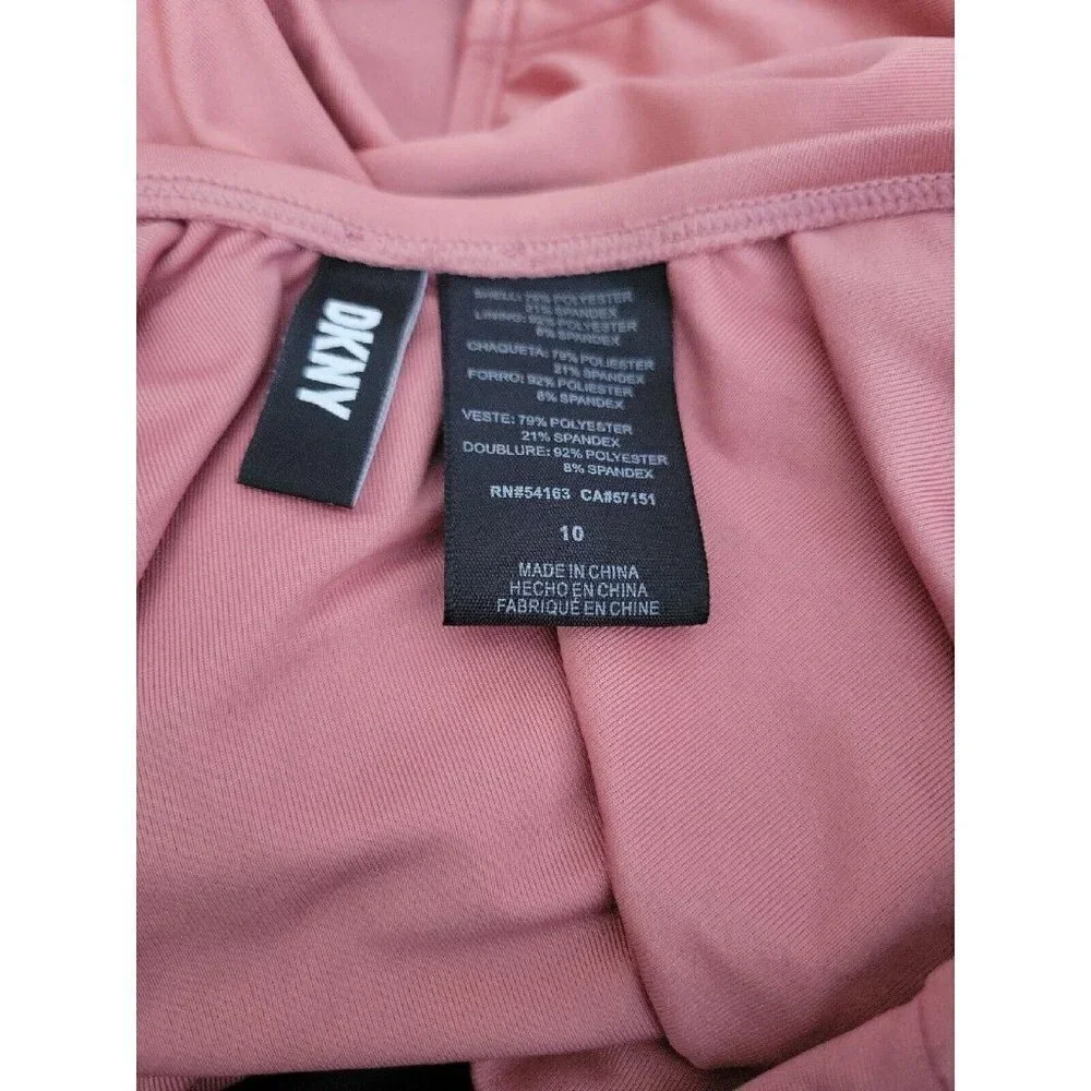 Dkny Peek-a-Boo Twist One Piece Swimsuit. Size 10. NWT $118 - Picture 3 of 4